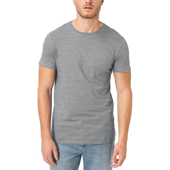 Ma Croix Mens Premium Cotton Casual Crew Neck Short Sleeve Tri Blend Fabric Tee Shirt