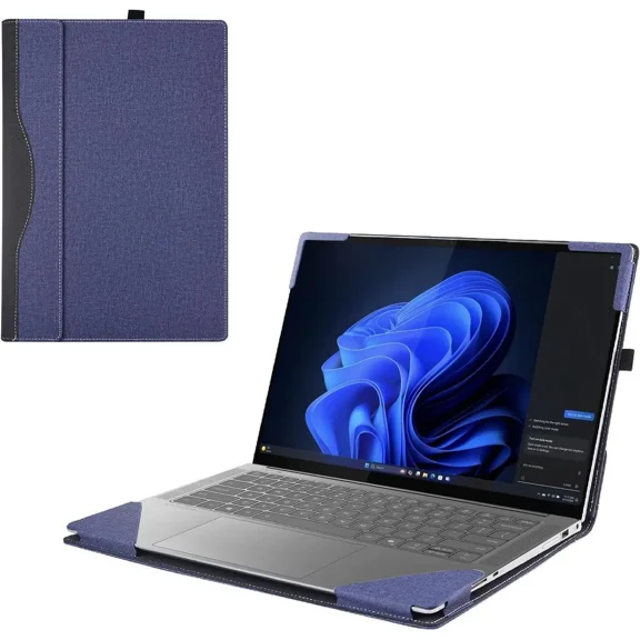 Cover Case for Lenovo Yoga Slim 7 14AKP10 /14ILL10 & Sleeve for Yoga Slim 7i Aura Edition 14 inch Gen 10, PU Leather Protective Bag Notebook Sleeve