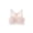 Pink, variant on LYMAYTER Girls Breathable Cotton Bras for 12-15Y Teens Longline Crop Seamless Fixed Pads