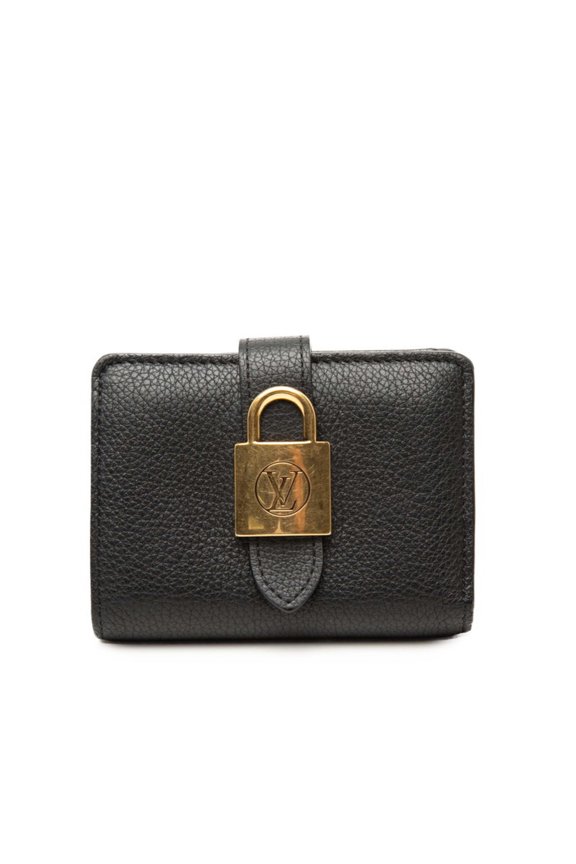Pre-Owned Louis Vuitton Portefeuille Low Key Compact Bi-fold Wallet M12408 Black Calfskin...