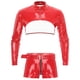 thumbnail image 3 of Conjunto de lencería de charol brillante para hombre, Top corto con cremallera frontal, Boxer en la entrepierna con cremallera, pantalones cortos con cinturón, ropa Sexy para discoteca Rave, 3 of 5