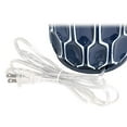 thumbnail image 5 of Lalia Home Moroccan Table Lamp with Fabric White Shade, Blue, 5 of 5