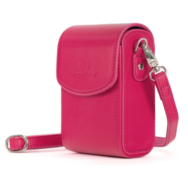Megagear Mg1561 Leather Camera Case With Strap Compatible With Sony Cyber Shot Dsc Rx100 Vii Dsc Rx100 Vi Dsc Rx100 V Dsc Rx100 Iv Hot Pink Walmart Com Walmart Com