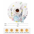 thumbnail image 6 of 13 Inch Round Placemats Set of 4, Easter Bunny Non Slip Heat Insulation PP Table Mats, Blue Easter Eggs Spring Floral Butterflies Washable Place Mats for Kitchen Dining Party Table Decor, 6 of 7