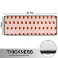 thumbnail image 5 of Kitchen Rugs Sets Of 2,Red Strawberry Plants Fruit Pink Pattern Anti Fatigue Kitchen Mat Rugs Non Slip Washable,Decorative Kitchen Floor Mats for Kitchen,Sink,Laundry,17"x47"+17"x47", 5 of 5