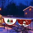 thumbnail image 4 of Drapeau de Porte Durable Fabrication Fine Modèles Exquis Réutilisables Décoration de Noël de Longue Durée Couleur Vive Drapeau en Forme de Fan de Noël pour Festival, 4 of 8
