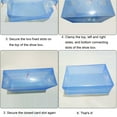 thumbnail image 6 of OYIGU Clear Plastic Stackable Shoes Organizer, Thickened Flip Style Transparent Men's And Women's Storage Shoe Box, Plastic Foldable Shoe Box, 6 of 8