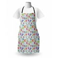 thumbnail image 3 of Valentines Apron, Various Kinds of Hand Drawn Style Colorful Hearts with Wings Arrows and Flowers, Unisex Kitchen Bib with Adjustable Neck for Cooking Gardening, Adult Size, Multicolor, by Ambesonne, 3 of 4