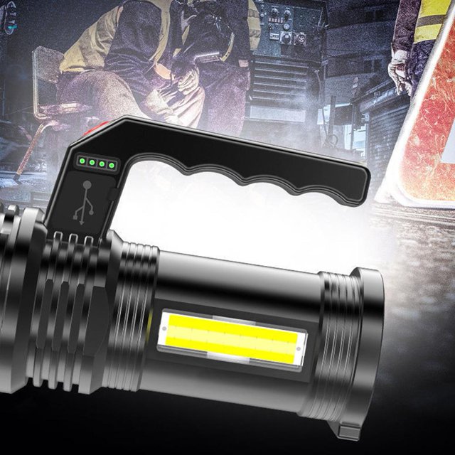 LED COB Linterna brillante 4 Modo 300lm Antorcha a prueba de agua Lámpara de reflector (Rojo) Kuymtek Para estrenar