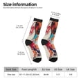 thumbnail image 2 of Balery Colorful Dachshund Art Calcetas Largas con Estampado para Hombre y Mujer – Suaves y Transpirables, Talla Única (US 5-11), 2 of 6