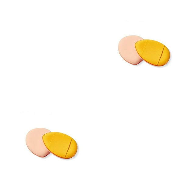 Maoww Female Mini Portable Facial Powder Foundation Puff Make Up Concealer Sponge Cosmetics Universal Skin for Travel Yellow Yellow 2Set