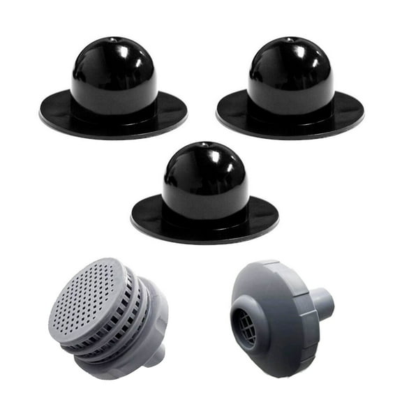 NATEFEMIN Pool Inlet and Outlet Connector Kit 25022E with Strainer Grids Nozzle Hole Plugs for Above Ground Swimming Pools Quality