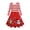 C, variant on Little Girls Long Sleeve Christmas Dress Snowflakes/Stripes/Elk Dress Twirl Swing Party Dresses 4-12 Years