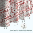 thumbnail image 6 of Red Baseball Terms Pattern Shower Curtain 72"x72" ,Bathroom Decorative Shower Curtains Set with 12 Hooks,Modern Waterproof Washable Shower Curtain, 6 of 6