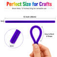 thumbnail image 6 of Pipe Cleaners Craft, 1000PCS Pipe Cleaners Bulk for Arts and Crafts Supplies Multi-Color Chenille Stems DIY Flower Project Room Decor,Christmas Decorations Creative Toys Gift (12inch*6mm,20colors), 6 of 6