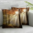 thumbnail image 3 of Fenyluxe Sunbeam Fashion Style Dirt-Resistant Throw Pillow Covers for Couch Sofa Bed Living Room Bedroom Square Pillowcase 1PC 20x20in, 3 of 5