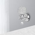 thumbnail image 5 of Modern wall of crystal Sconce Lamp Mirror Lighting Fixture Decorative E27 Socket Wall Mount Lamp for Bedside, Porch, Hallway - , 14.5x24.5x10CM, 5 of 10