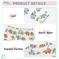 thumbnail image 4 of joogoo Cartoon Elephants 2 Piece Long Sleeve Tee and Pants Cotton Pajama Set 8Y, 4 of 7