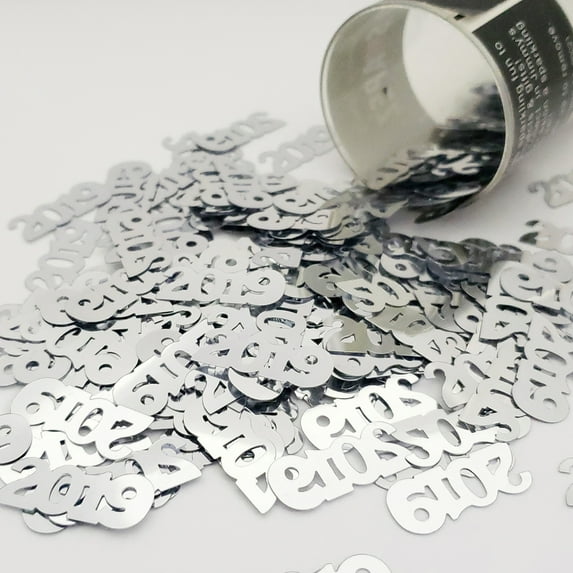 Confetti Year 2019 Silver - Pouch (1/2 oz) - CCP7266