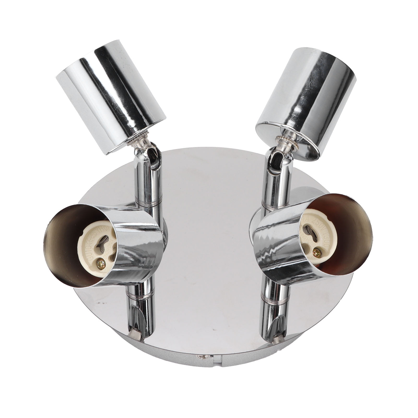 Adjustable 4-Head GU10 Lamp Holder Ceiling Light Base, Perfect for Bedrooms and Kitchens, Compatible with 85-265V