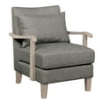 thumbnail image 2 of Furniture of America Khari Contemporary Upholstered Accent Chair, Gray, 2 of 6