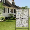 thumbnail image 4 of Spring Summer Multicolored Flower Leaves Garden Flag 28x40 Inch Double Side for Outdoor Courtyard Garden Decor Flowers Welcome Holiday Flag for Outside Decoration, 4 of 6