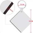 thumbnail image 3 of 240 Pcs Square Sublimation Keyring Blanks Set with Double Side Heat Transfer Keychain for DIY and Craft, 3 of 4
