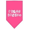 thumbnail image 3 of I Have Issues Screen Print Bandana Cocoa Large, 3 of 10