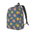 thumbnail image 2 of Balery Cute Turtle Vintage Canvas Backpack for Men and Women - Large Capacity, Durable Travel Laptop Bag for School, Work, Hiking, and Outdoor Activities, 2 of 7