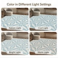 thumbnail image 7 of ODIKA 4'x6' Blue Sky Geometric Aster Design Washable Area Rug Intricate Micro Hooked Wool for Home Office, Under Desk, Non-Slip Chair-Friendly, Flatwoven, 7 of 7