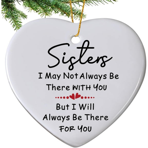 Sister Christmas Ornament 2025, Sympathy Memorial Friend Ornament Cherished Friend Lost Sympathy Gifts Friendship Memorial Hanging Decors