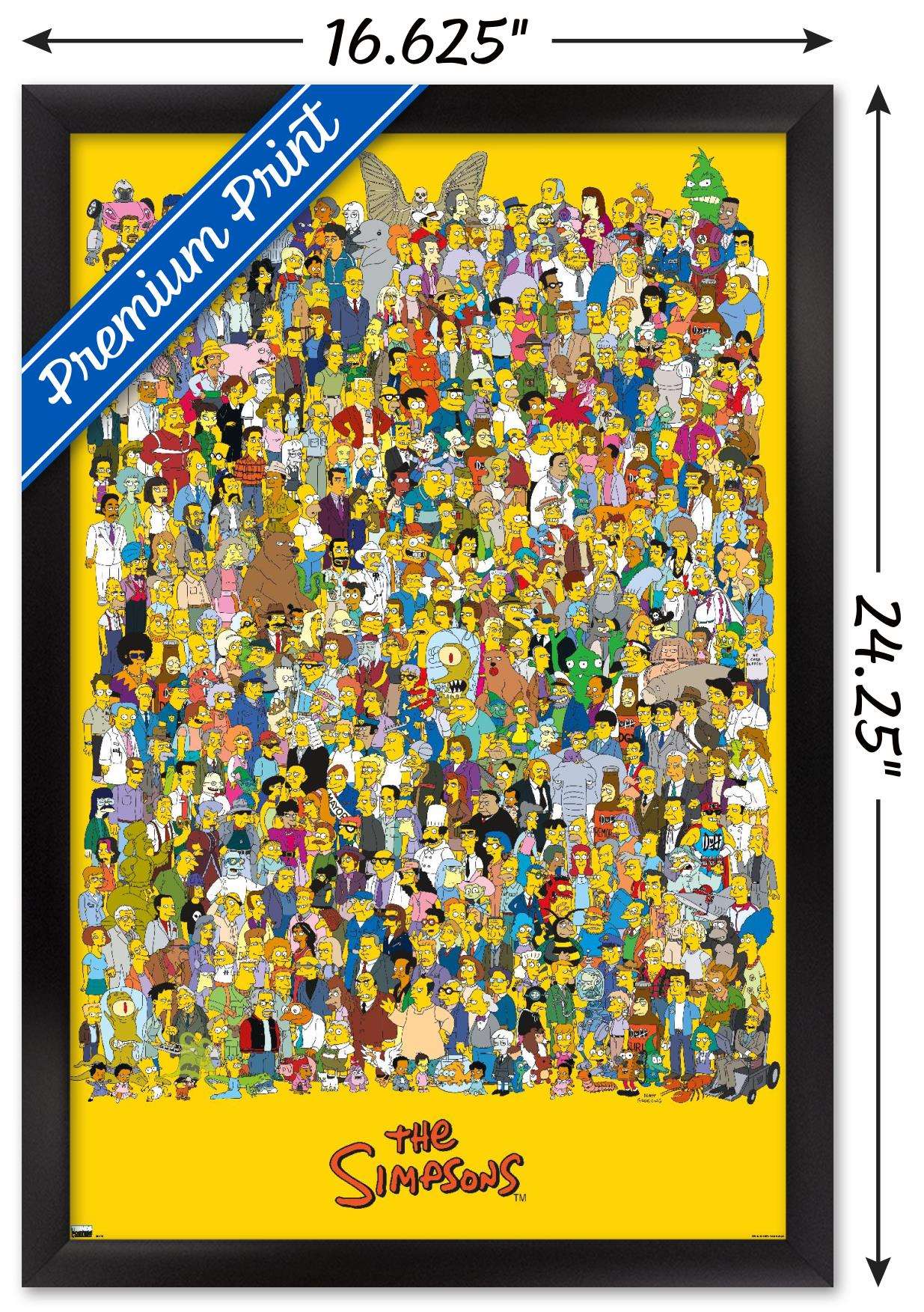 The Simpsons - Universe 21 Wall Poster, 14.725" x 22.375", Framed