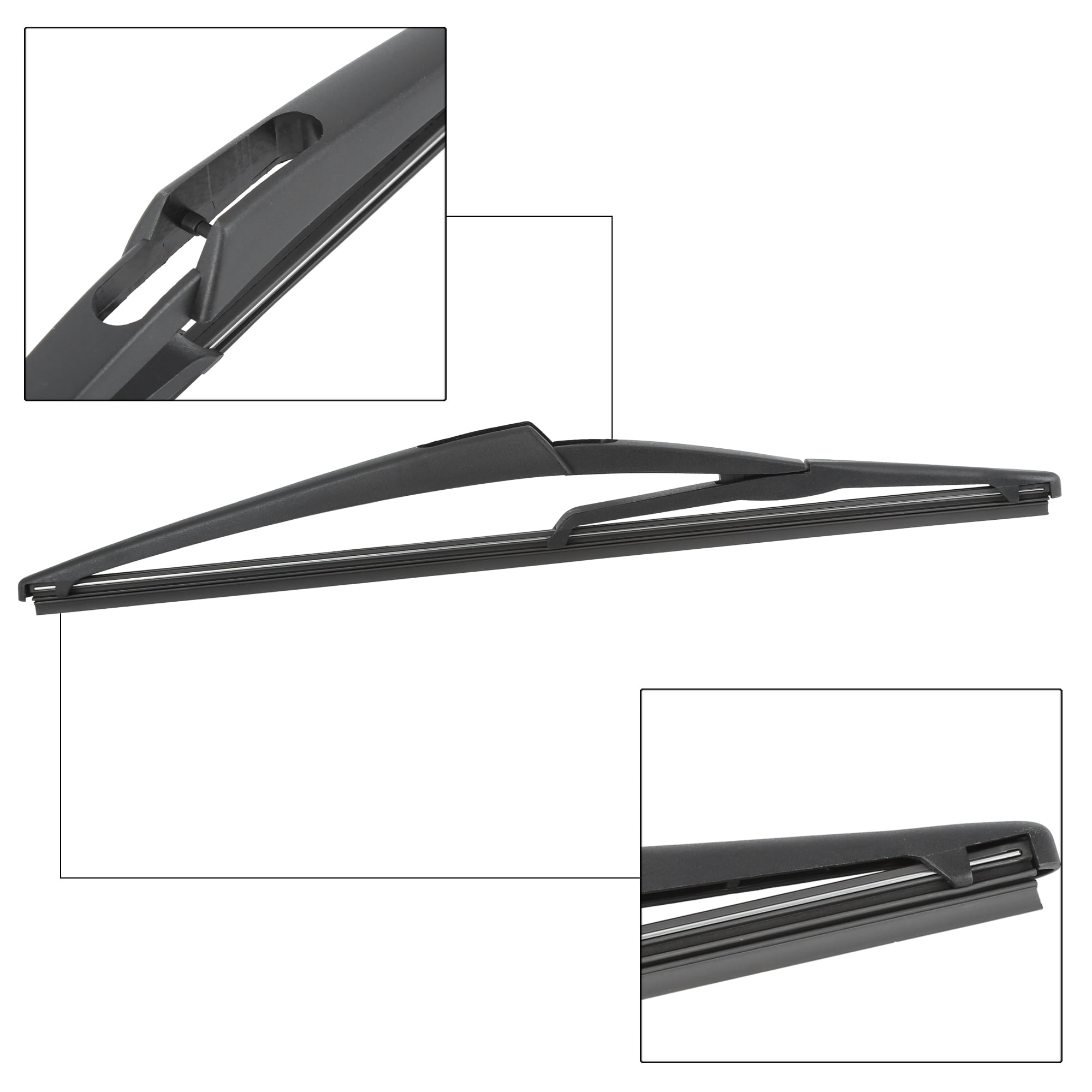 Unique Bargains 12" Durable Rear Windshield Wiper Blade Arm Set for Nissan Juke 2010-2020