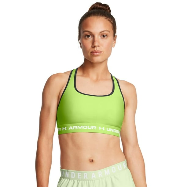 Sujetador deportivo Under Armour Crossback Mid Impact para mujer, talla XS
