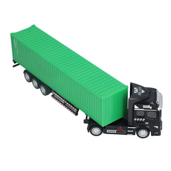 Container Truck Model, 1:48 Vivid Real Fine Craftsmanship Sturdy Durable Container Truck Toy  For Ornaments For Decoration Green,Pink
