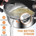 thumbnail image 2 of Stainless Steel Pasta Pot, Dutch Oven, Induction Pasta Pot with Strainer Lid, Stock Pot/Soup Pot, Easy Cleanup Stylish Cookware, Dishwasher Safe, 5 Quart, 2 of 7