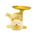 thumbnail image 2 of Estatuilla de gato, joyería, bandeja para baratijas, contenedor de resina, organizador de Perfume moderno, adorno de estatua para oficina, vestidor de Gloria Estatuilla de escritorio, 2 of 5