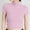 Light Pink, variant on Small High Necked Short Sleeved Bottoming Shirt with Chest Pad for Women's Slim Underwear Women Short Sleeve Tops Women Tshirts Summer Top Women