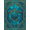 Turquoise Blue Gold, Pattern 1, variant on ODIKA Boho Ocean Stained Entryway Teal Beachy Cherry Nautical Turtle Refined for Queen Size Bedroom, Under Bed, Master , Foldable Easy Care