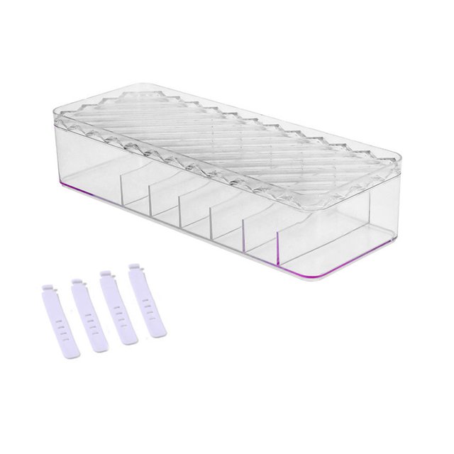 Ficarrico Caja de Cable de Almacenamiento Caja de Acabado de concentrador Caja de Cable de Datos de Escritorio Caja de Almacenamiento de joyería de uñas