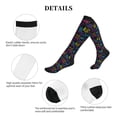 thumbnail image 5 of Lsque Graffiti Art Pattern Sport Compression Socks for Men & Women 15-20 mmHg Knee High Nurse Pregnant Running Medical and Travel Athletic, 5 of 6