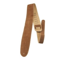 Perris 2.5" Soft Suede Natural Guitar Strap With Premium Backing Fully Adjustable From 44.5 to 53"