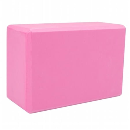 Brybelly Large High Density Pink Foam Yoga Block 9 x 6 x 4