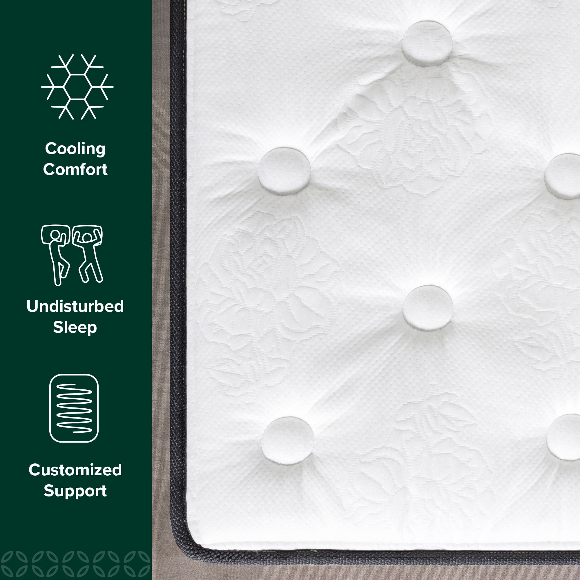 Zinus Comfort Support 12" Full Cooling Gel Hybrid Mattress with Pocket Springs