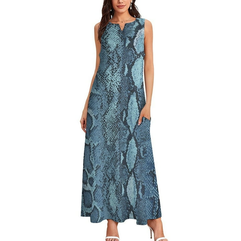 Blue Snakeskin Dress Summer Animal Print Aesthetic Bohemia Long Dresses Womens Custom Sexy Maxi Dress Big Size 4XL - Walmart.com Blue Snakeskin Dress Summer Animal Print Aesthetic Bohemia Long Dresses Womens Custom Sexy Maxi Dress Big Size 4XL - Walmart.com