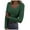 Green, variant on OSOLU Solid Color Women Long Sleeve Shirts Square Neck Slim Fit Basic Tops Casual Ribbed Thermal Undershirts Tee Lovely Dailywear