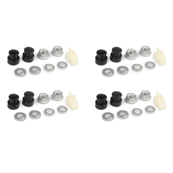 4X E-Bike Electric Bicycle Hub Motor Axle Front Lock Nut /Lock Washer /Spacer /Nut Cover with 12mm Shaft