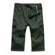 thumbnail image 4 of Hombres Sólido Casual Botón Cremallera Múltiples bolsillos Al aire libre Tipo recto Pantalones de fitness Pantalones cargo Pantalones Pompotops  oipoqjl42204, 4 of 7