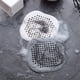thumbnail image 4 of Juego de 4 protectores de drenaje de silicona con ventosa, para lavabo, ducha, bañera, blanco y gris ER, 4 of 5