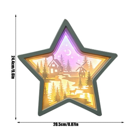 

WANYNG Electric Appliances Paper carving lamp 3d Modeling Lamp Valentine S Day Light And Shadow Paper Carving Lamp Night Lights F